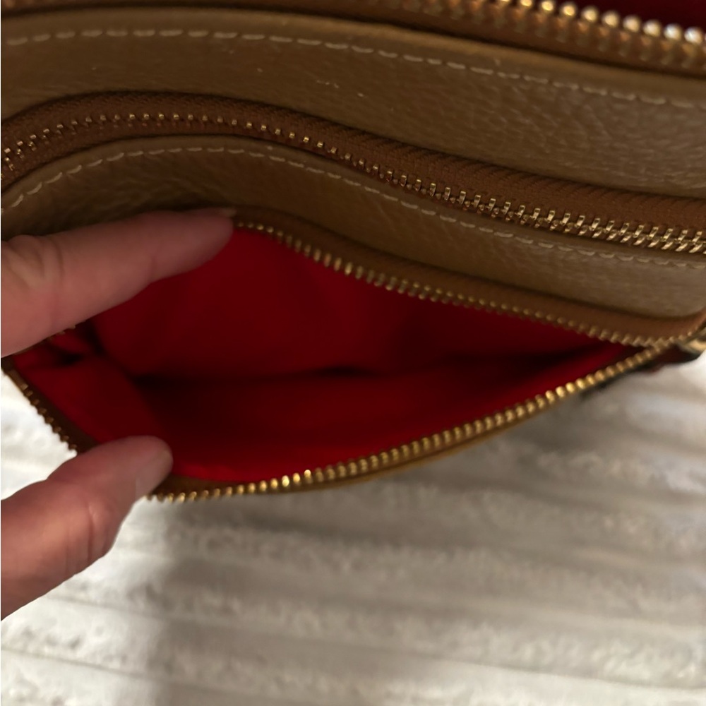 Dooney & Bourke Brown Pebbled Leather Crossbody Bag - Picture 3 of 6
